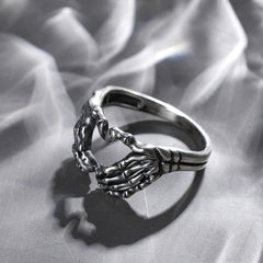 Samantha's Heart and Skull Ring