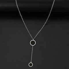 Round Minimalist Light Luxury Necklace