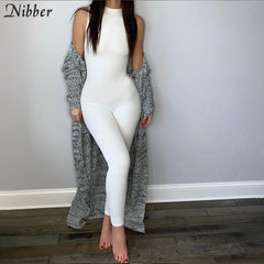 Bodycon Casual Long Sleeve/Sleeveless Jumpsuit