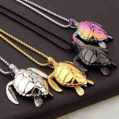 2021 New Trendy Turtle Pendant Necklace Women&#39;s Necklace Fashion Metal Animal Cute Accessories Party Gift Four Colors Wholesale
