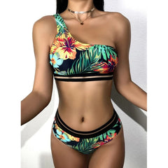 Tengweng Black Mesh Bikini 2022 Bandeau Sexy High Waist Swimwear Female 2 Pieces Set Swimsuit Bathing Suit Women Bathers Beach