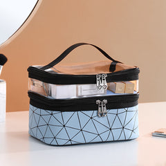 Multifunction Double Transparent Cosmetic Bag