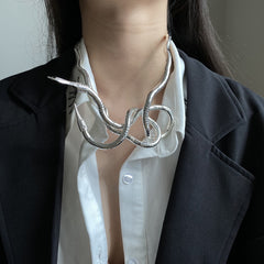 Trendy Snake Necklace Necklace