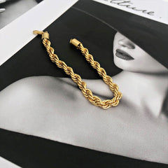 Twisted Rope Chain Bracelet