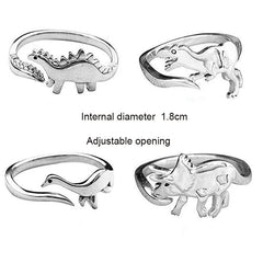 Dinosaur Open Adjustable Rings Jewelry Gift for Women Girls Ring