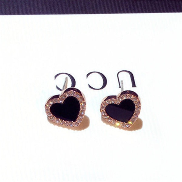 Amora Enamel Heart Stud Earring Collection