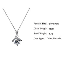 Mother in law Women Necklace Luxury Pendant Round AAA Zircon High Quality Pendant Necklace Mother&#39;s Day Jewelry Birthday Gift