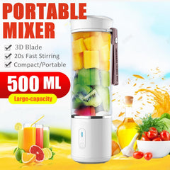 500ml USB Portable Juicer Mixer Electric Mini Blender