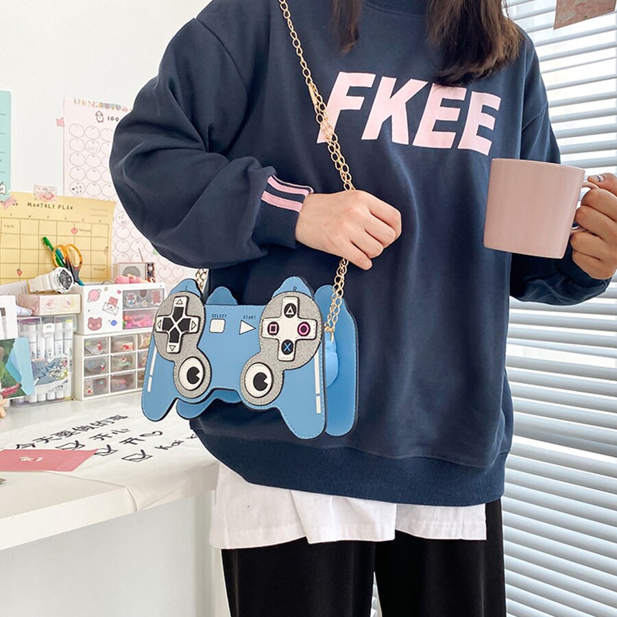 Cute Video Game Controller Design Women Crossbody Bag Personality Cartoon Chain Shoulder Bags for Women 2020 Harajuku Bag Girls