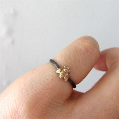 Exquisite Small Gold Color Bee Women Ring