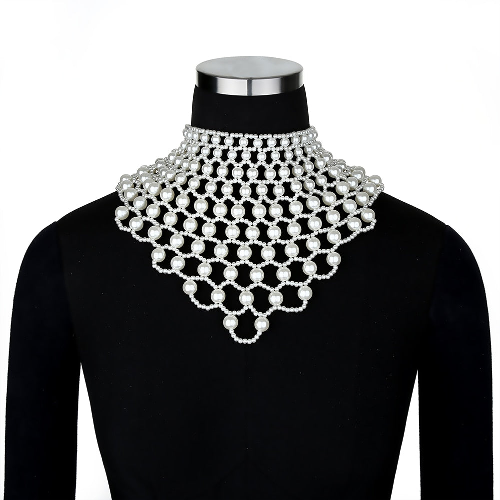 Aurette Pearl-Drape Body Chain Collection