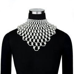 Sexy Women&#39;s Pearl Body Chains Bra Shawl Fashion Adjustable Size Shoulder Necklaces Tops Chain Wedding Dress Pearls Body Jewelry