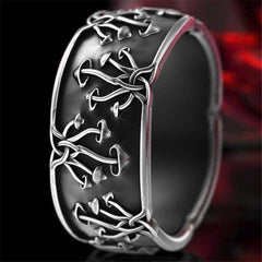 Men and Women Personality Creative Punk Style Mushroom Shaped Black Ring Casual Party Jewelry