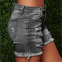 Joana Casual Denim Shorts