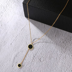 Round Minimalist Light Luxury Necklace