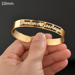 20 Styles Fashion Customized Name Bracelets Letter Stainless Steel Personalized Bangles For Women Men Baby Wedding  Jewelry Gift