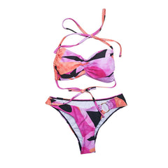 Geometric Print Two Pieces Bikini Set