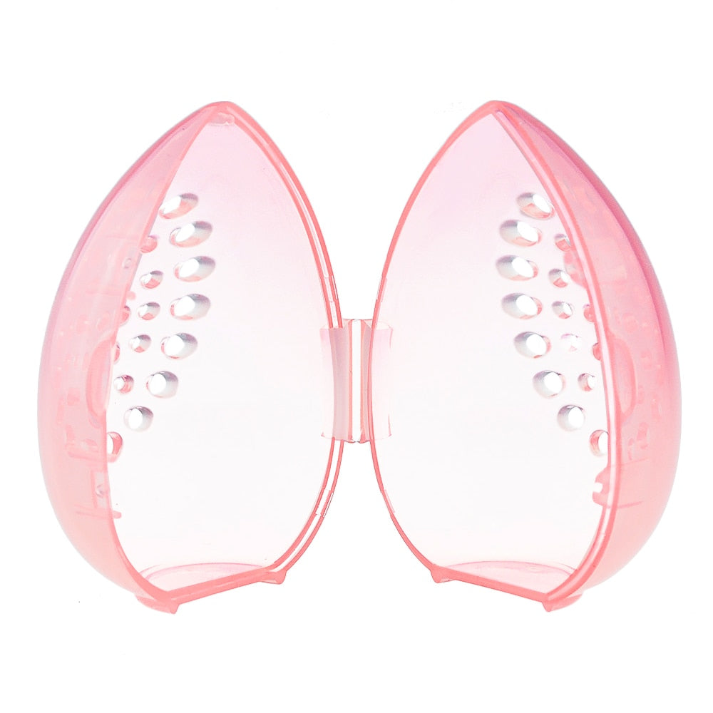 Plastic makeup sponge case