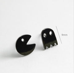 2023 Stainless Steel Earrings Geometric Women Men Hip hop Black Star Ghost Spike Stud Earring Fashion Jewelry Best Gift пирсинг