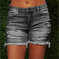 Joana Casual Denim Shorts