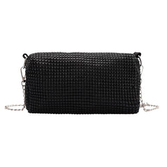 Fashion Rhinestone Crossbody Bag Classic Texture Creative Delicate Chic Women Shiny Chain Evening Clutch Shoulder Pouch