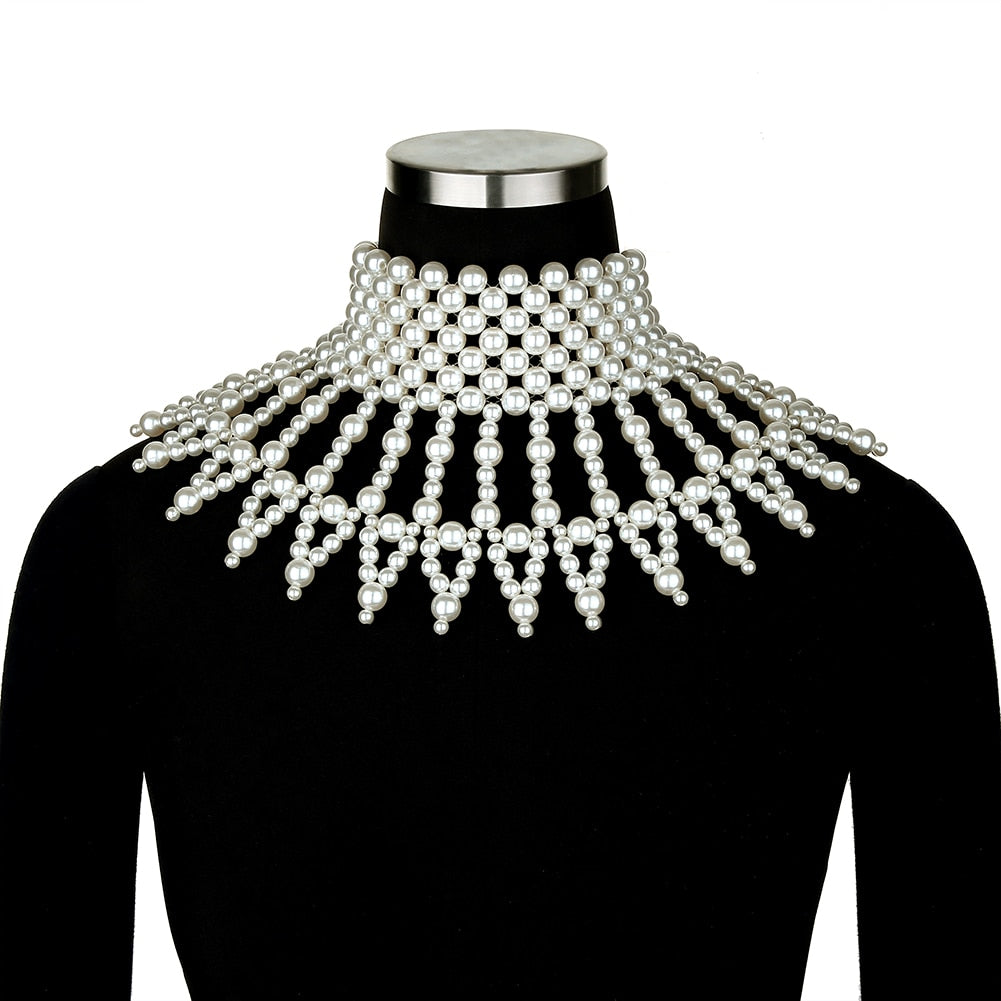 Aurette Pearl-Drape Body Chain Collection