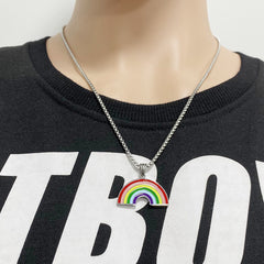 Colorful Best Friend Stainless Steel Pendant Necklace