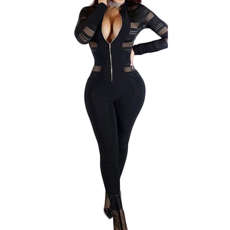 Black Sexy Bodycon Jumpsuit