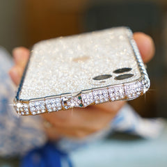 Glitter Diamond Metal Bumper Case Rhinestone Bling Cover For iPhone