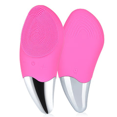Mini Electric Cleansing Brush Silicone Sonic Face Cleaner Deep Pore Cleaning Skin Massager