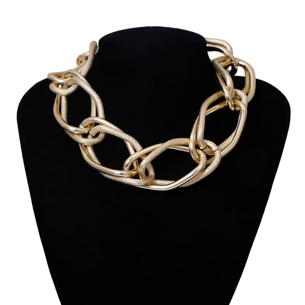 Roxana Multi-Layer Chunky Chain Choker Collection