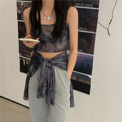 Tie Dye Long Sleeve Loose High Stylish Thin Leisure Minimalist Comfortable Chic