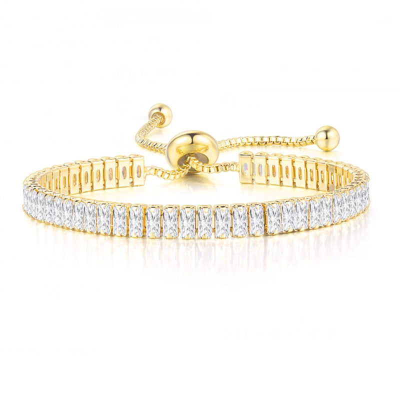 Noire Black Crystal Adjustable Bangle Collection