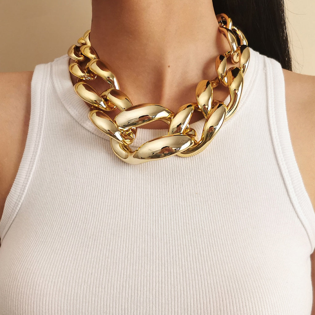 Zaria Oversized Chunky Link Choker Collection