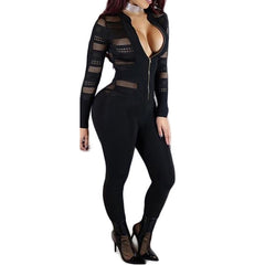 Black Sexy Bodycon Jumpsuit