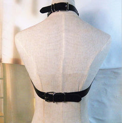 Women Leather Harness Belt Chain Body Bondage Straps Sexy Harness Adjustable Gothic Harajuku Erotic Garter Belt Lingerie Bra