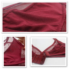 Women Bra Brassiere Sexy Lingerie Bralette Mesh Patchwork Ladies Bras Brassiere Back Closure Triangle Cup Female Thin Underwear