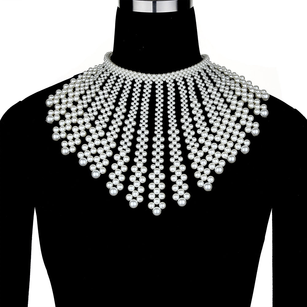 Aurette Pearl-Drape Body Chain Collection
