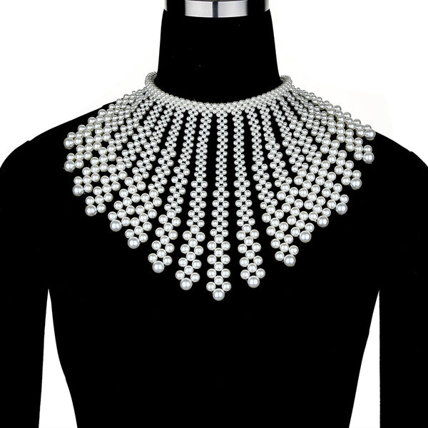 Aurette Pearl-Drape Body Chain Collection