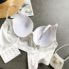 Diamonds Corset Top Women Tank Top Nightclub Sexy Chest Femme Binder Camisole Mujer Debardeur Push Up Camisole Tube Top Bustiers