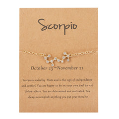Star Zodiac Sign Bracelet