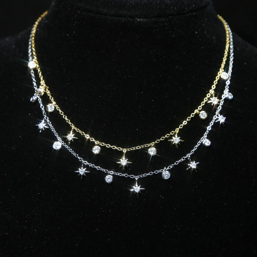 Star Charm Choker Necklace