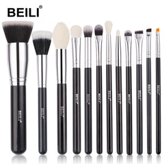 Black Makeup Brushes Set