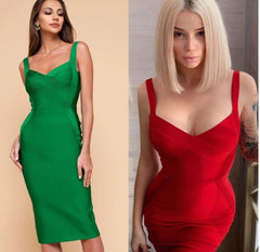 Sleeveless Rayon Bandage Bodycon Dress