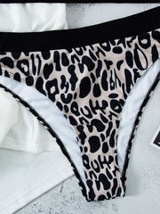 Cow Padded High Cut Bikini