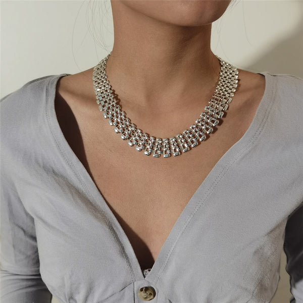 Vesper Chunky Chain Choker Necklace