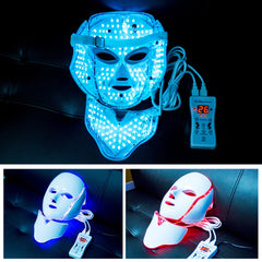 7 Colors Light LED Facial Mask with Neck Face Care Treatment Beauty