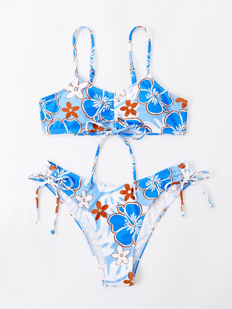 2022 New Sexy Printed Bikini Women Swimsuit Female Push Up Swimwear Brazilian Bikini Set Bathers Bathing Suits Summer Beach Wear