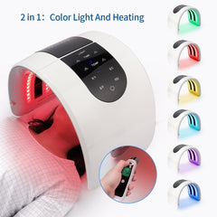 7 Colors PDT LED Photodynamic Therapy Heating Beauty Device LED Facial Mask