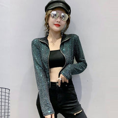 Glitter Sequined Short Jacket